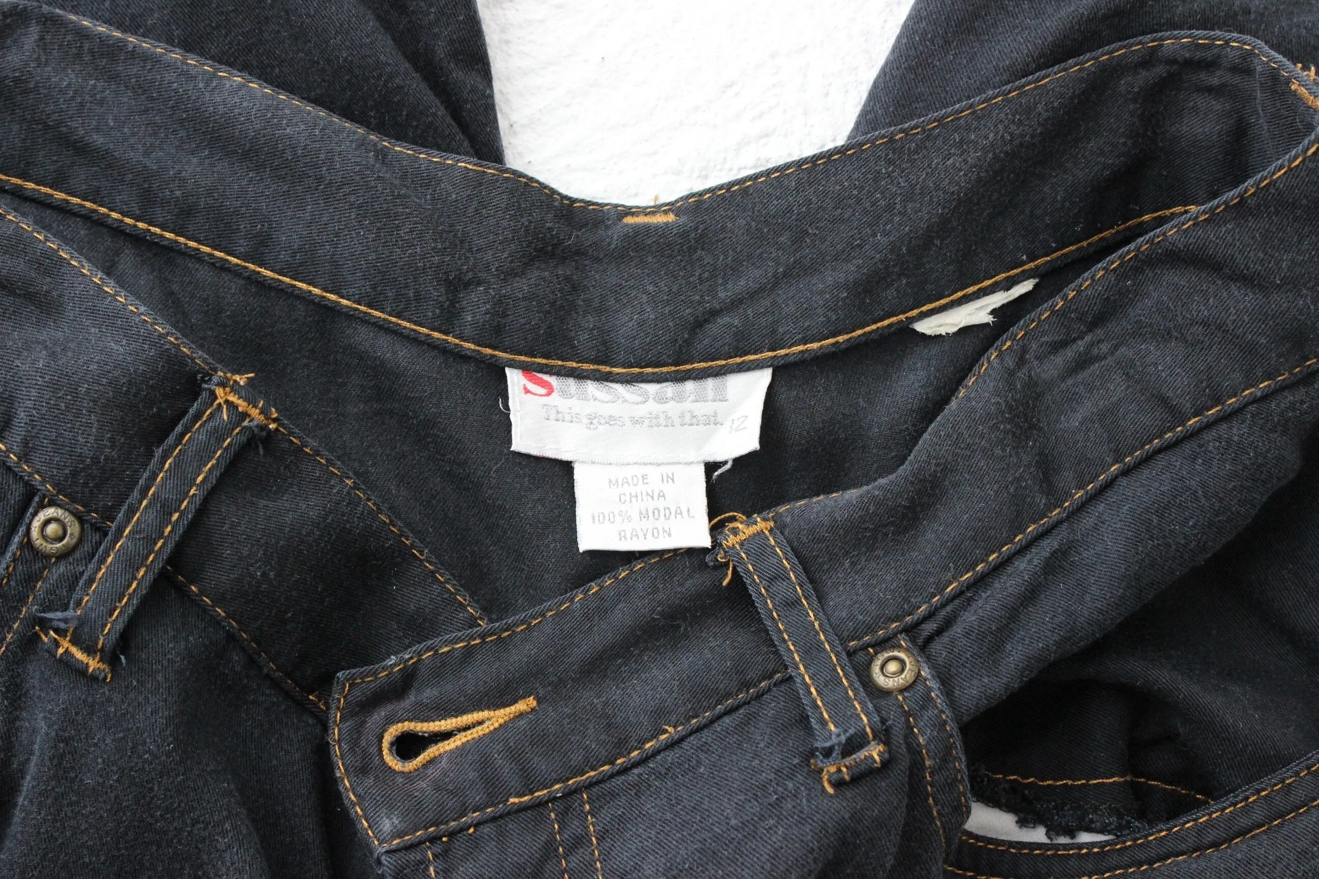 90s Modal Rayon Knee Length Mom Shorts
