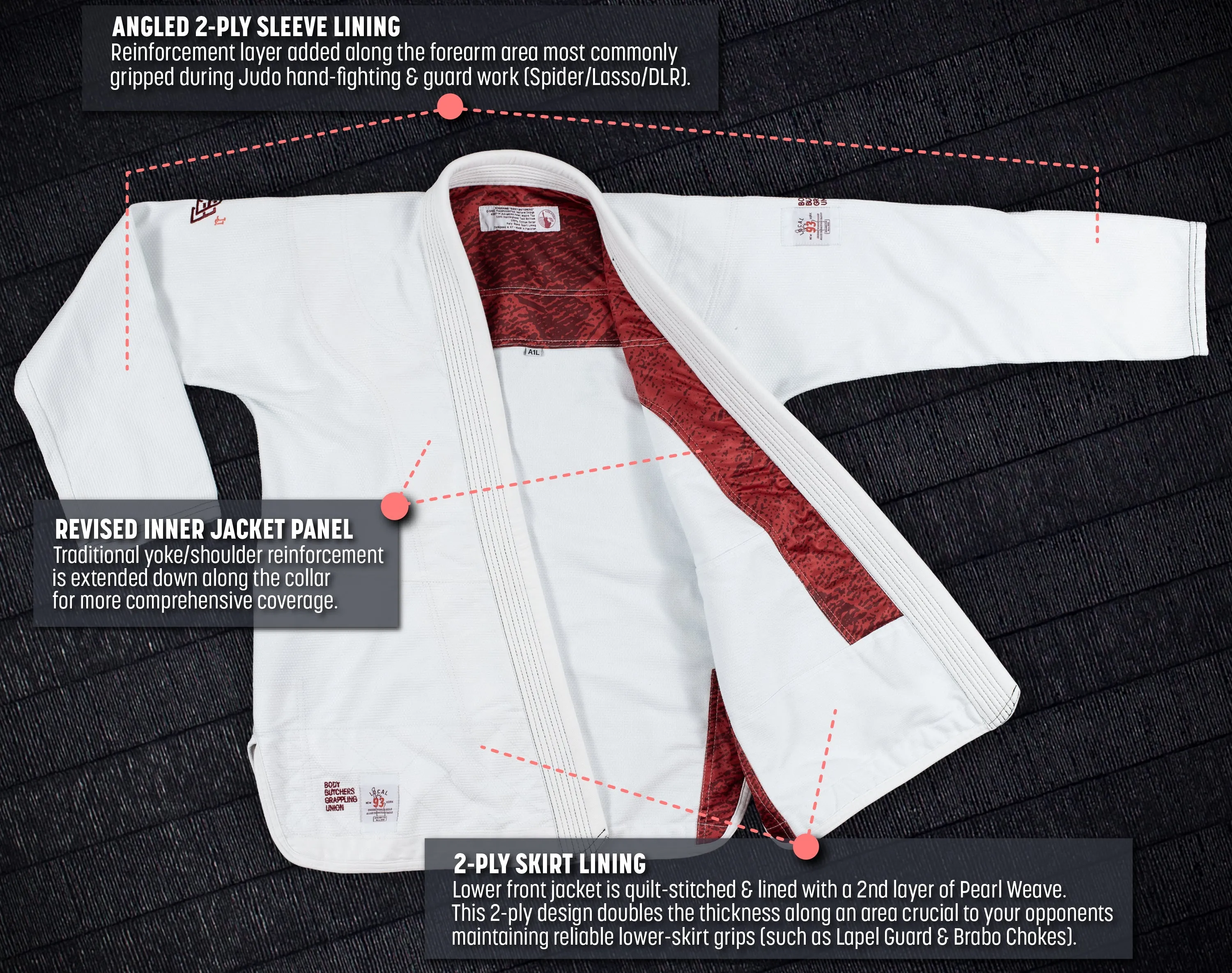 93brand C-SPEC BODY BUTCHERS Women's Jiu Jitsu Gi