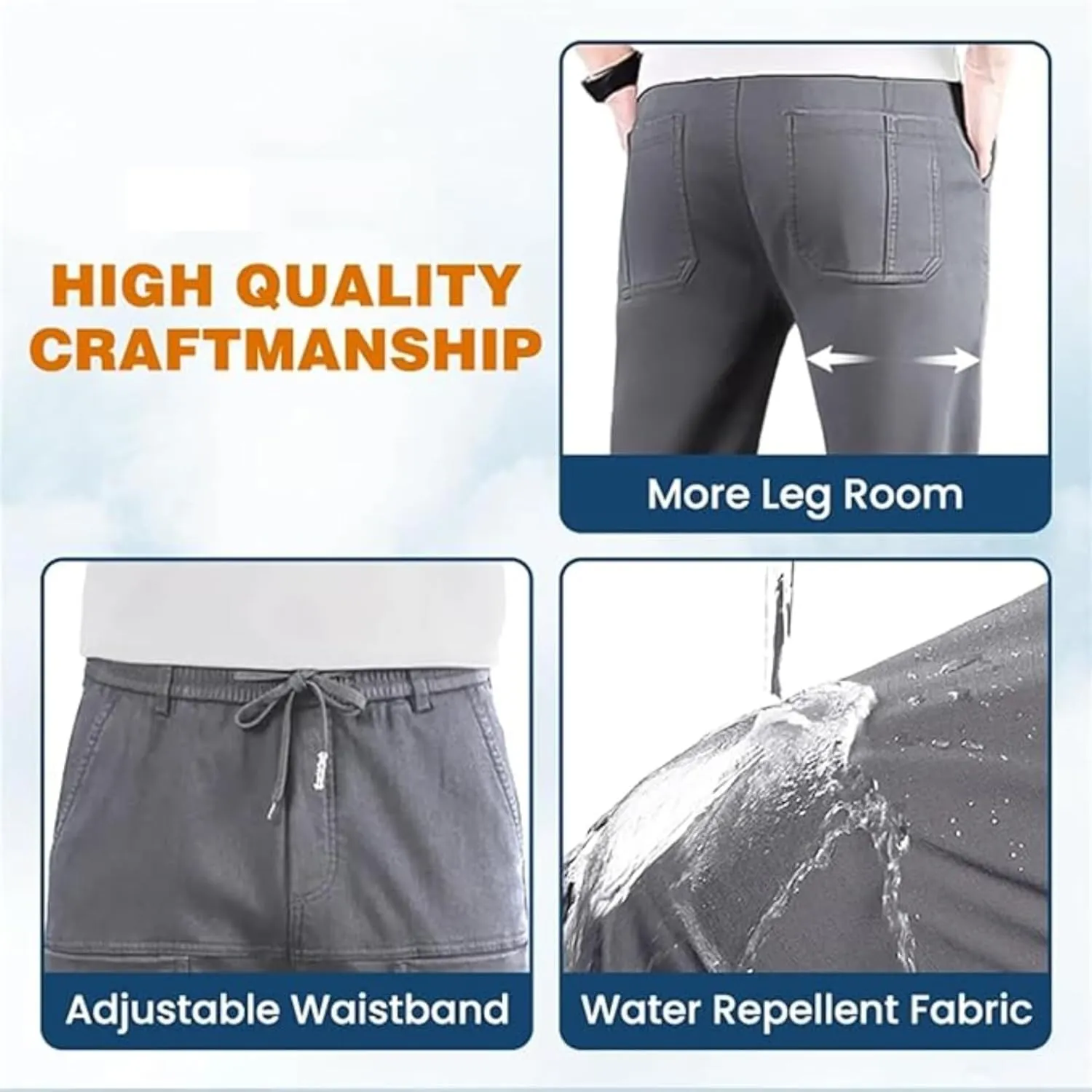 Acegents Cargo Pants Big and Tall for Men, Acegents Multipants - High Stretch Multi-Pocket Durable Cargo Pants