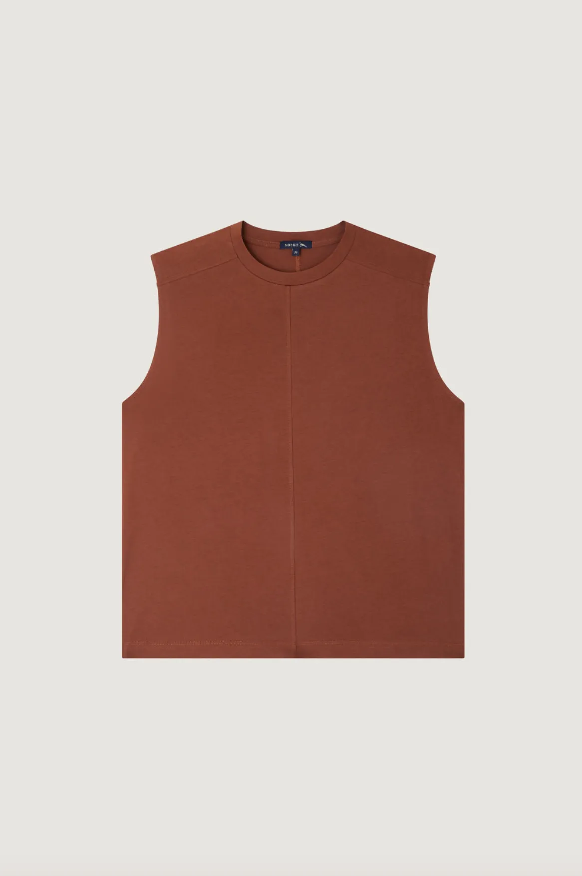 Apolline Terracotta Sleeveless T-Shirt