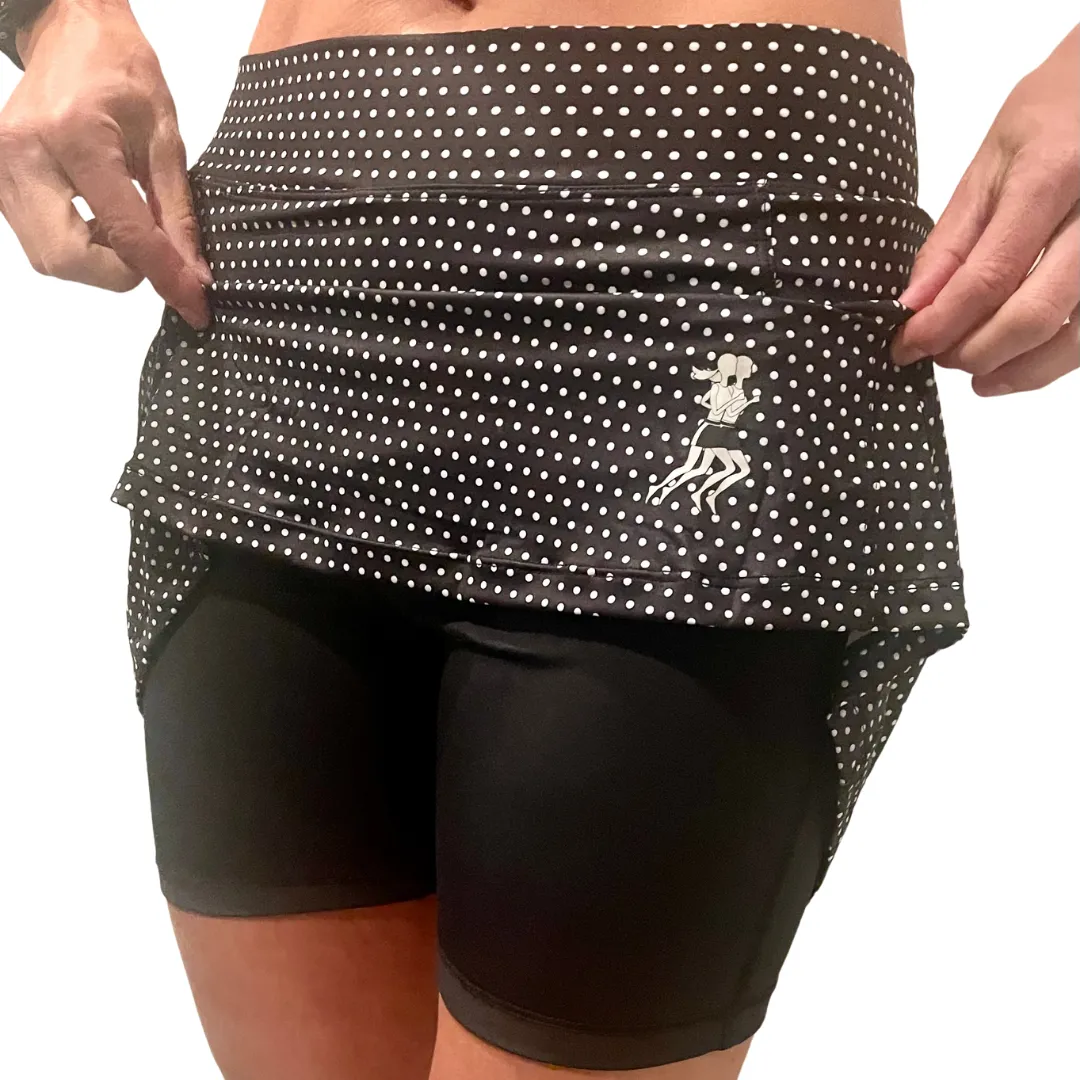 Black Dot Spirit Athletic Skirt