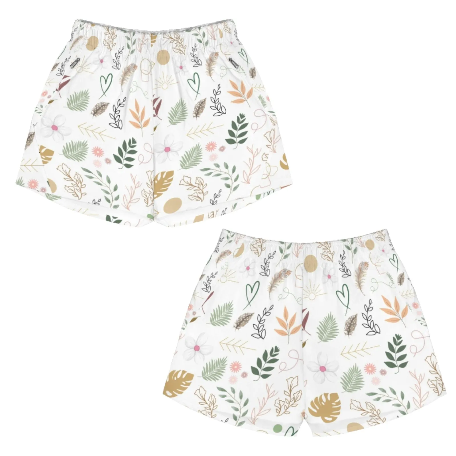 Boho White Zip Pocket Shorts up to 5 XL (FWS)