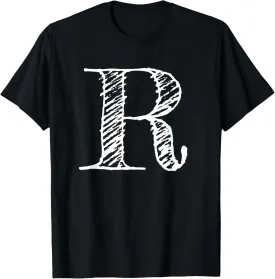 Bold Letter R - Decorative Alphabet Big Font Capital Letter T-Shirt