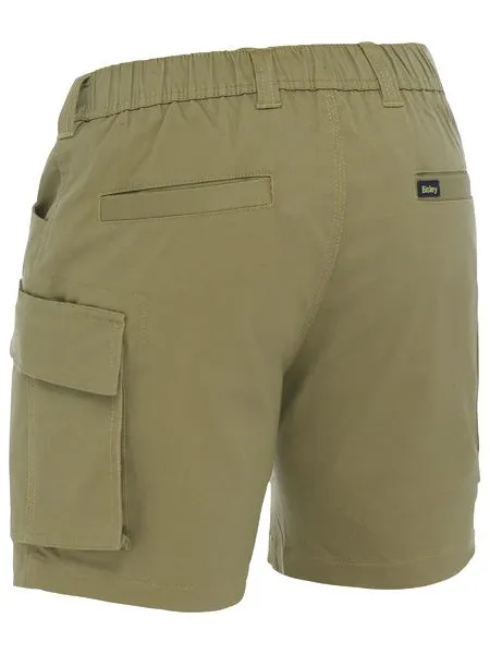 BSHC1018 - Bisley - Stretch Cotton Elastic Waist Cargo Short