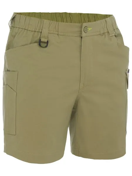 BSHC1018 - Bisley - Stretch Cotton Elastic Waist Cargo Short