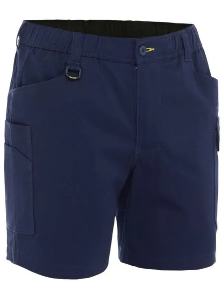 BSHC1018 - Bisley - Stretch Cotton Elastic Waist Cargo Short