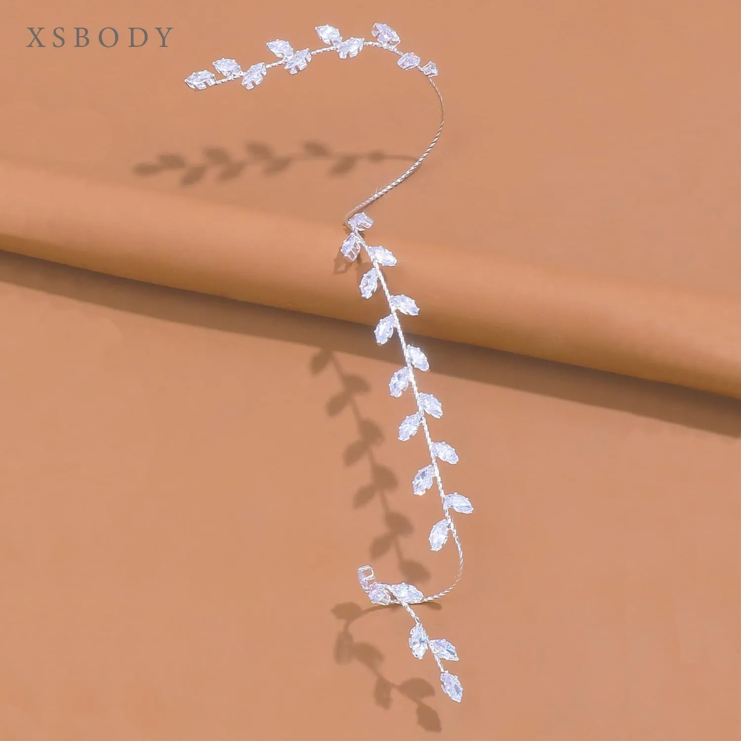 Charm Leaf Olive Branch Bracelets For Women Cuff Bridal Greek Hand Bracelet for Bridal Wedding