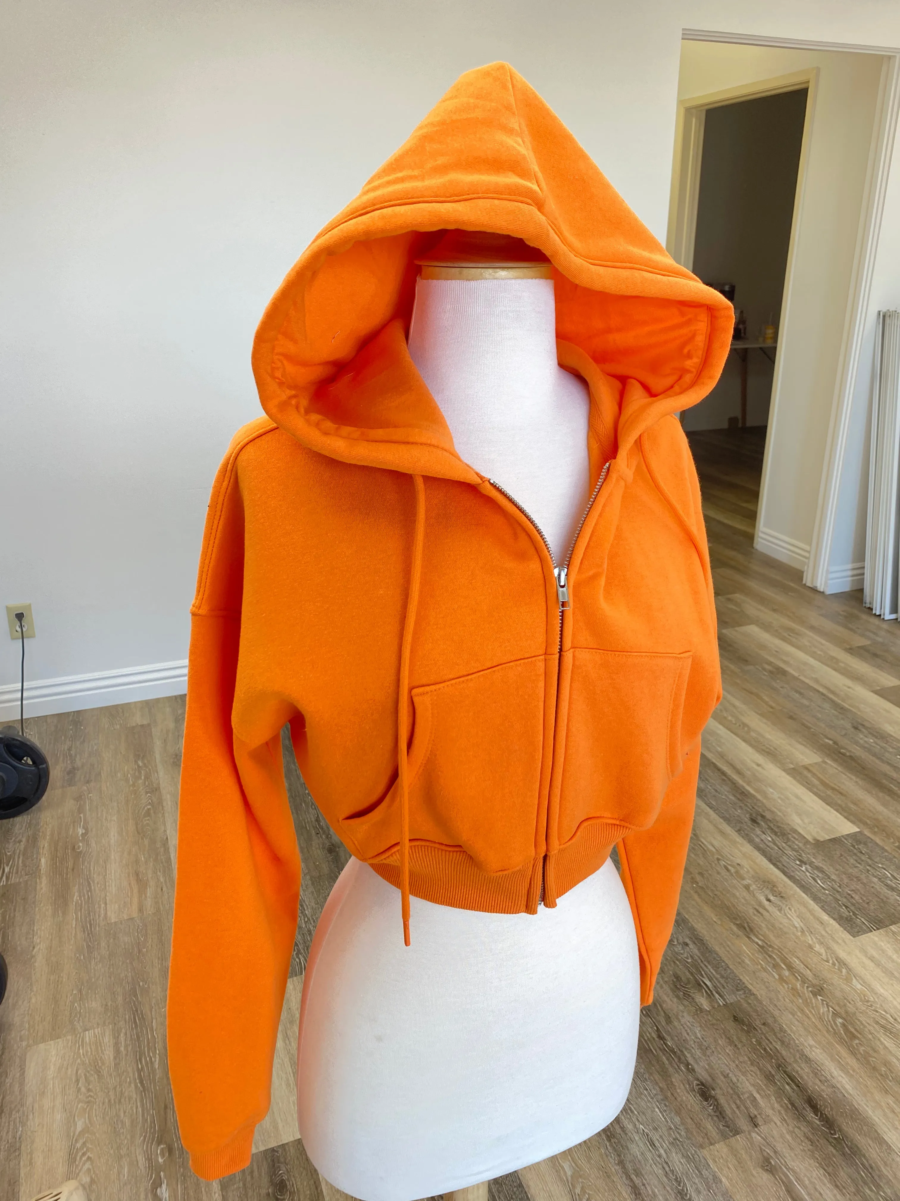 Chilli Zip Up (Bright Orange)