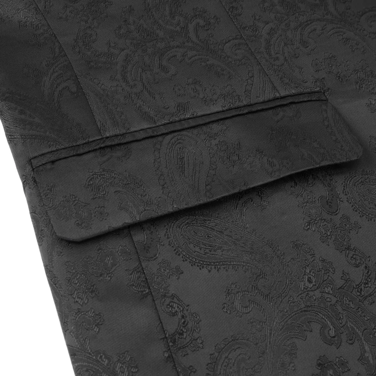 Cloudstyle Mens Slim Fit Paisley Suit Single Breasted Party Suit Jacket 1 Button Sport Coat