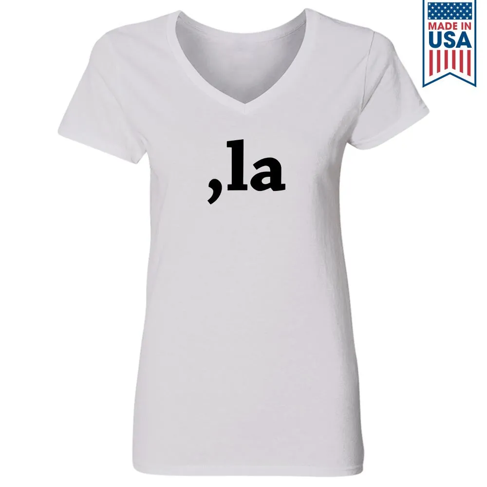 Comma la Women's V-neck T-shirt TSVW653