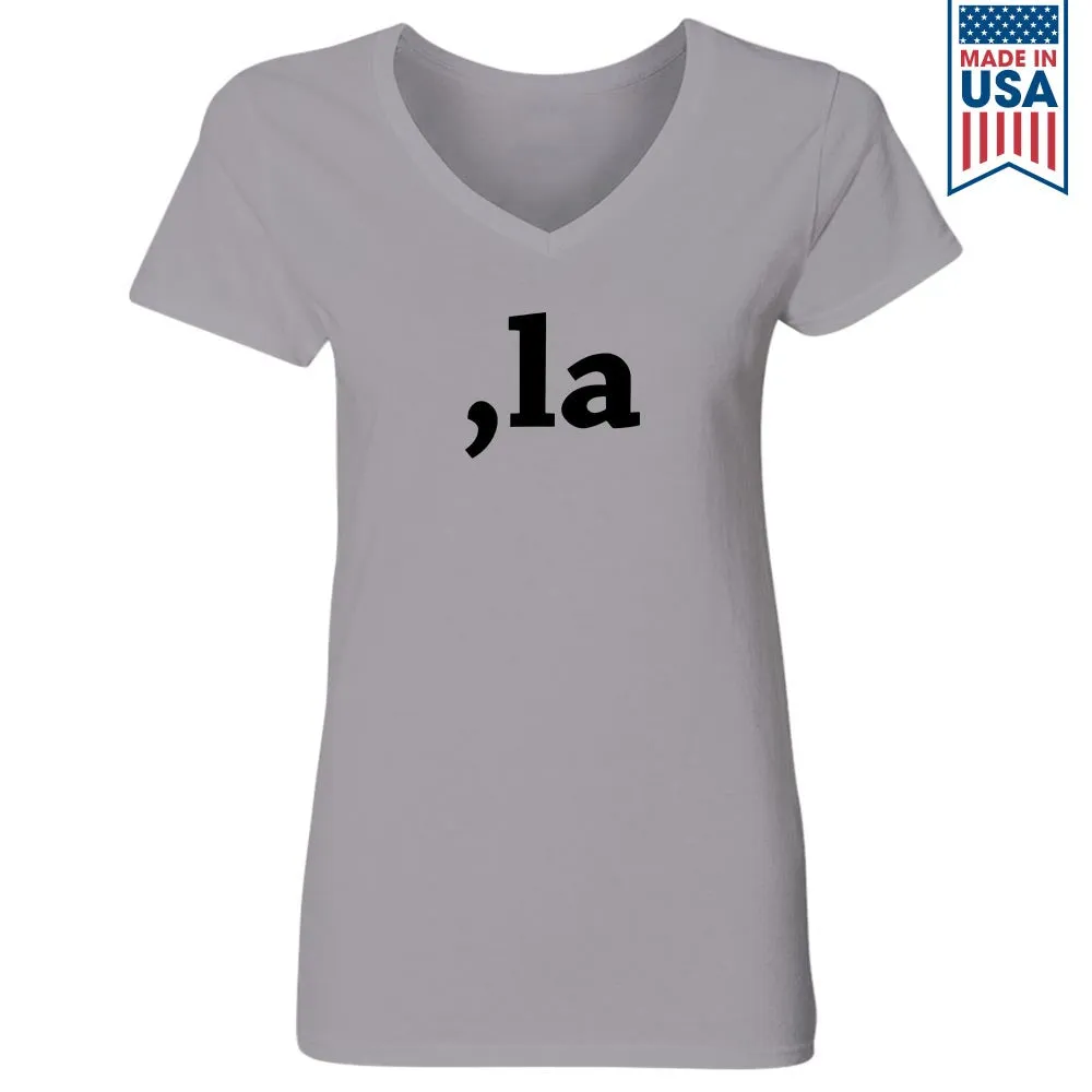 Comma la Women's V-neck T-shirt TSVW653