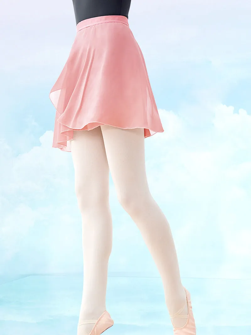 Dance Training Clothes Chiffon Skirt One-piece Hip-Covering Apron Lace-up Short Skirt