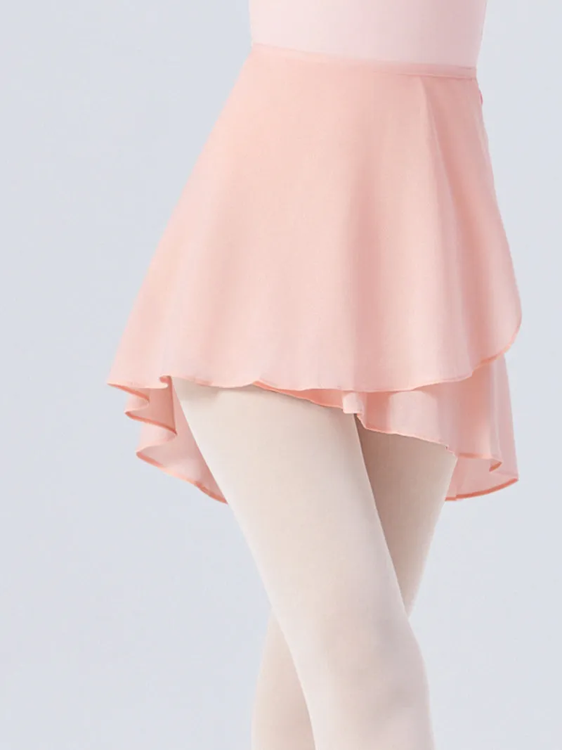 Dance Training Clothes Chiffon Skirt One-piece Hip-Covering Apron Lace-up Short Skirt