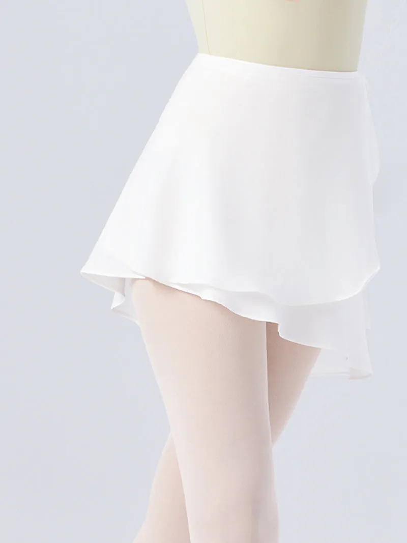 Dance Training Clothes Chiffon Skirt One-piece Hip-Covering Apron Lace-up Short Skirt