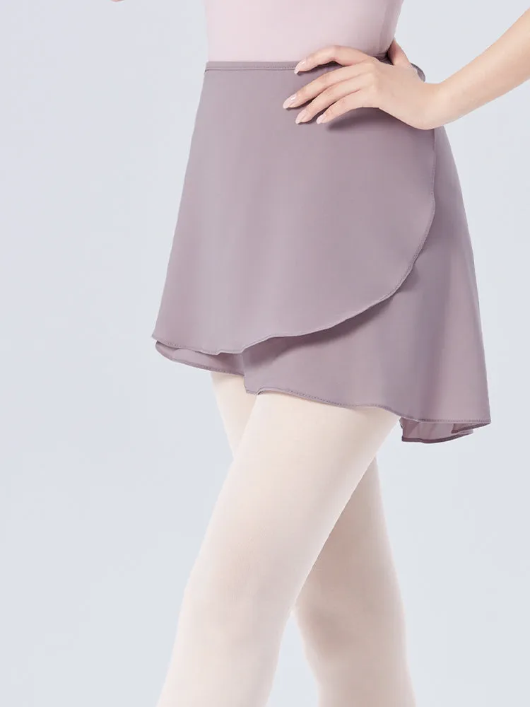 Dance Training Clothes Chiffon Skirt One-piece Hip-Covering Apron Lace-up Short Skirt
