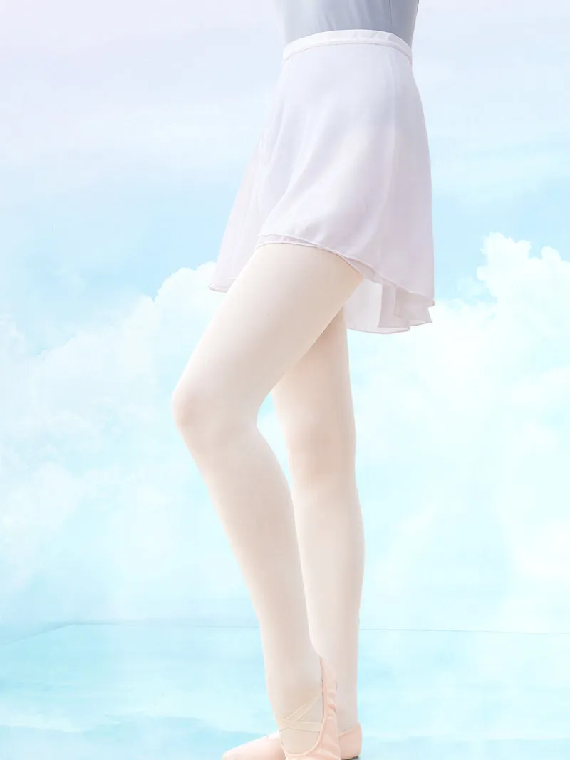 Dance Training Clothes Chiffon Skirt One-piece Hip-Covering Apron Lace-up Short Skirt