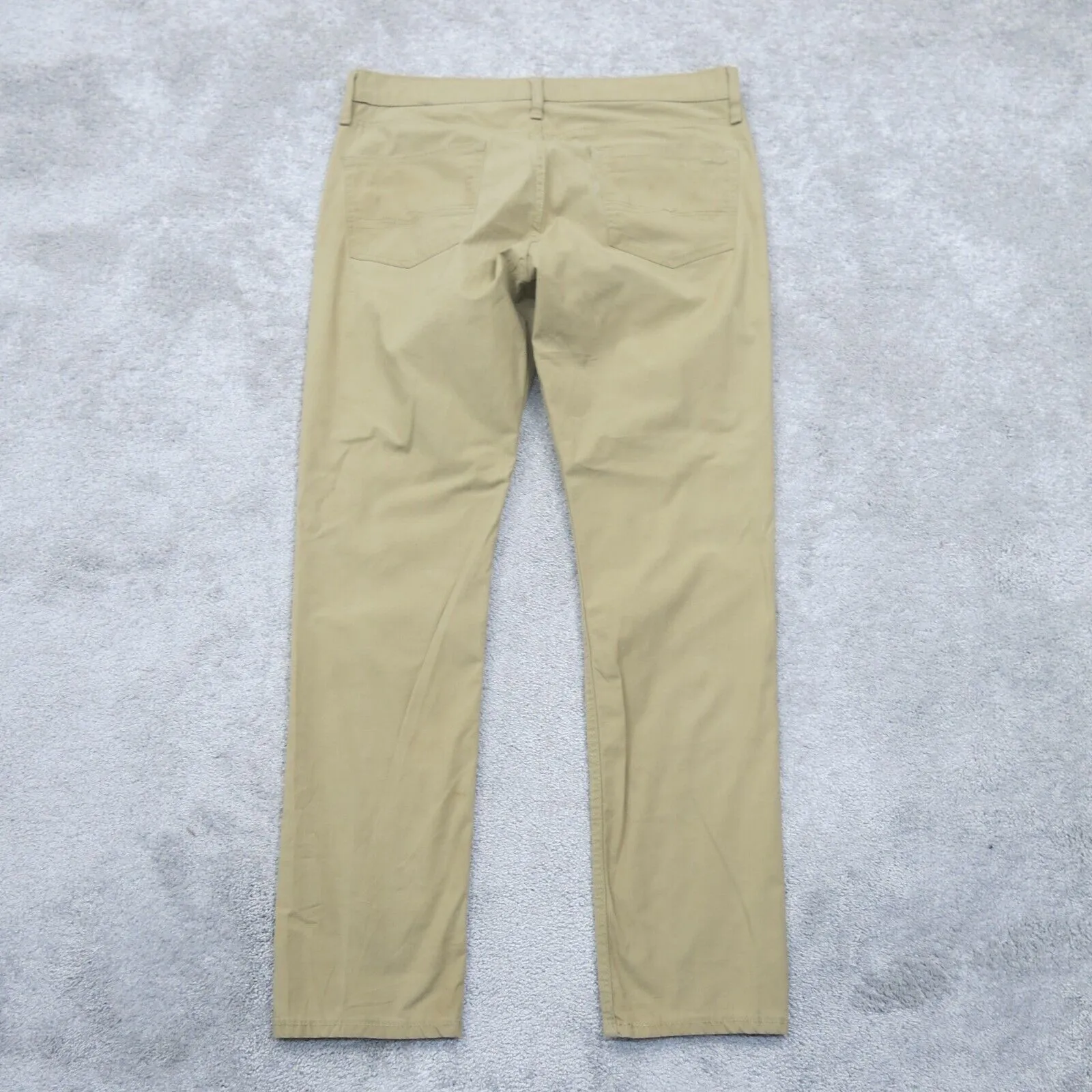 Denizen From Levis Womens 216 Slim Leg Pants Flat Front Khaki Beige SZ W34XL32