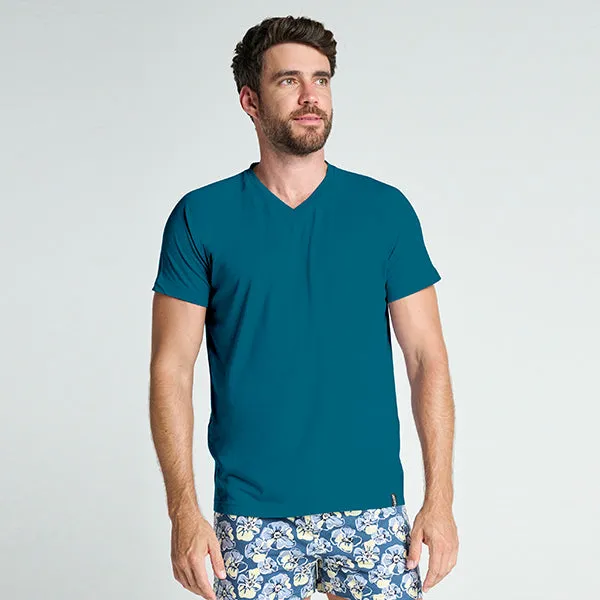 Elance Combed Cotton-Rich V-Neck T-Shirt