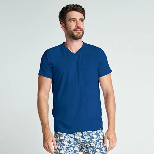 Elance Combed Cotton-Rich V-Neck T-Shirt