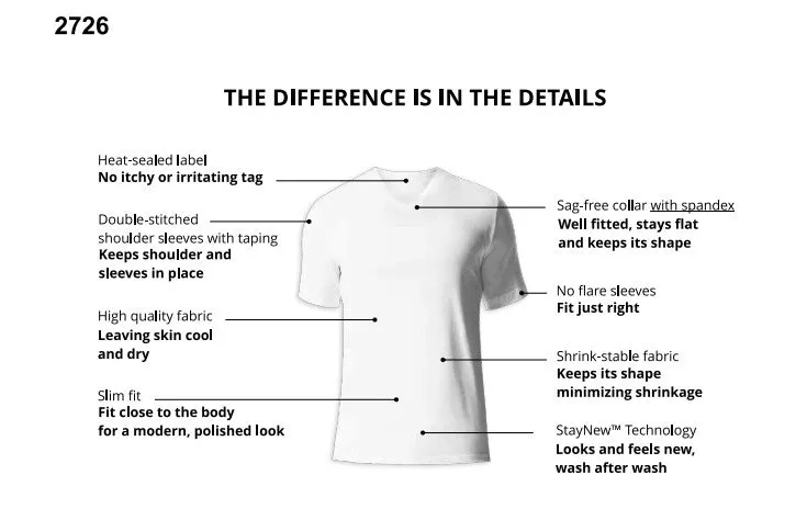 Elance Combed Cotton-Rich V-Neck T-Shirt.