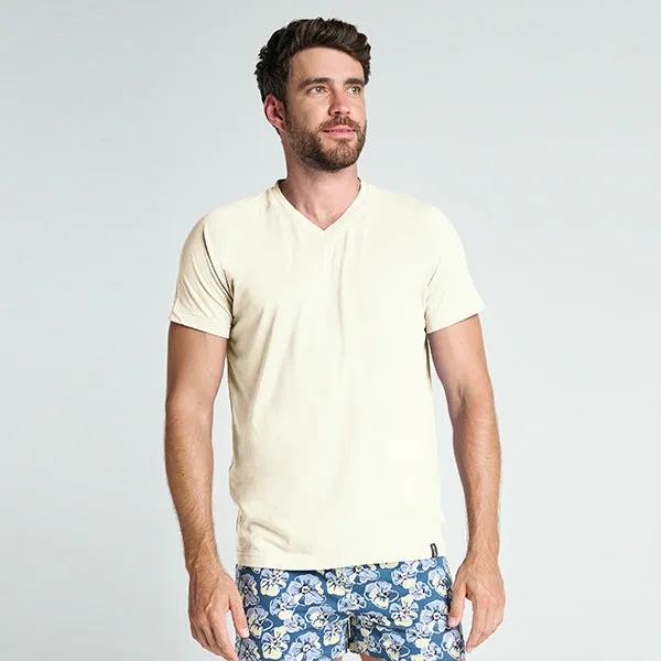 Elance Combed Cotton-Rich V-Neck T-Shirt
