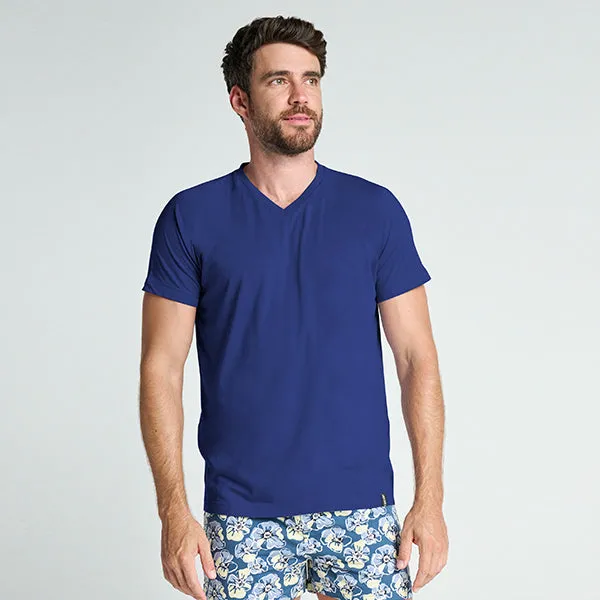 Elance Combed Cotton-Rich V-Neck T-Shirt