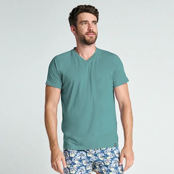 Elance Combed Cotton-Rich V-Neck T-Shirt