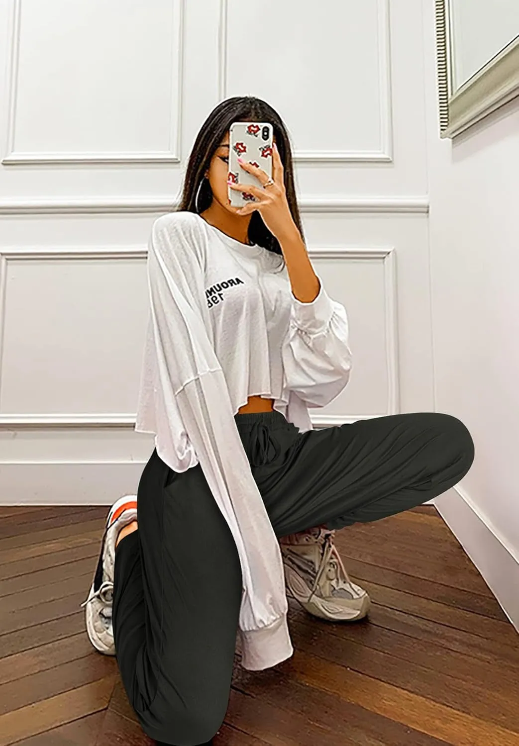 Envlon Womens Yoga Sweatpants Loose Lightweight Workout Joggers Pants Drawstring Comfy Casual Lounge Pants with Pockets