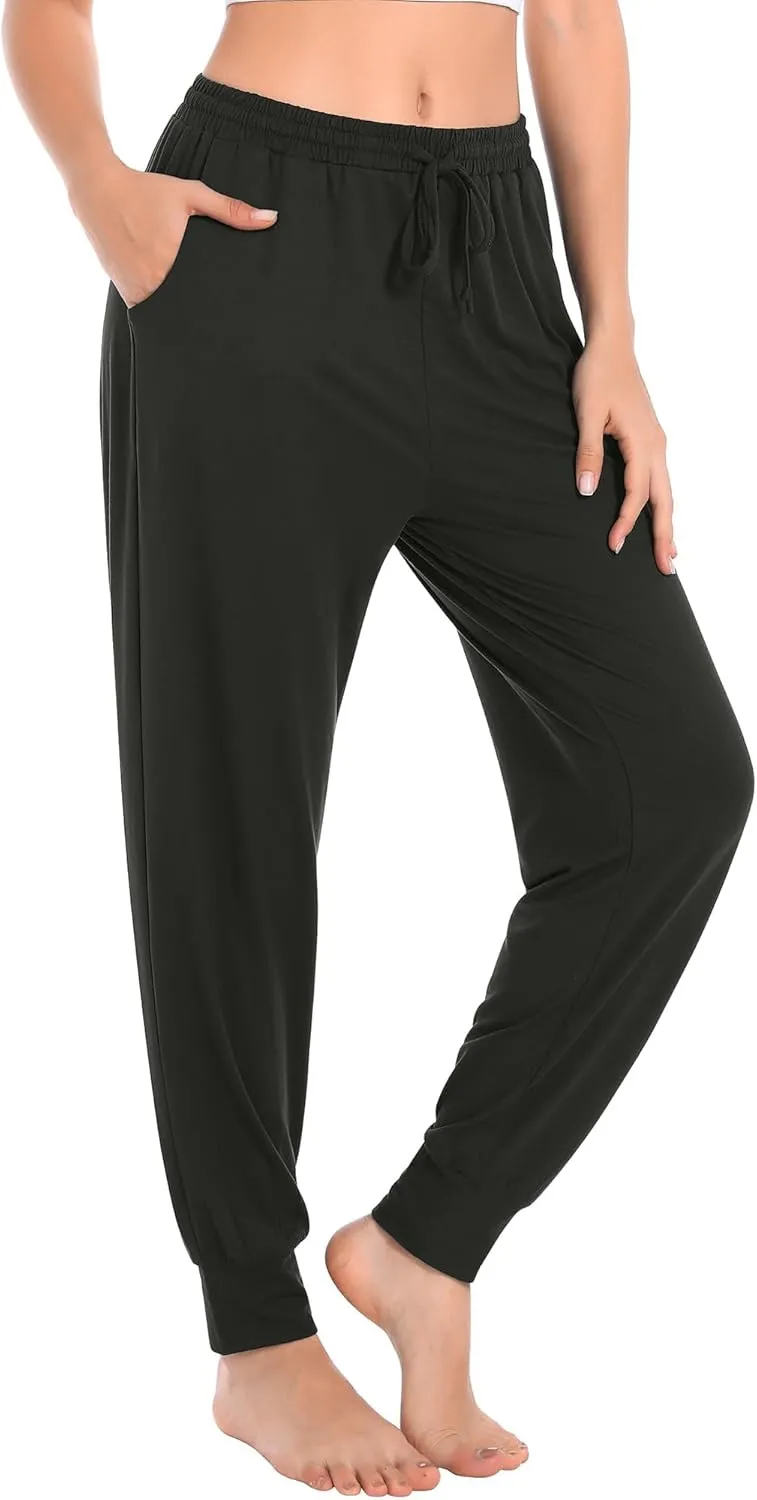 Envlon Womens Yoga Sweatpants Loose Lightweight Workout Joggers Pants Drawstring Comfy Casual Lounge Pants with Pockets