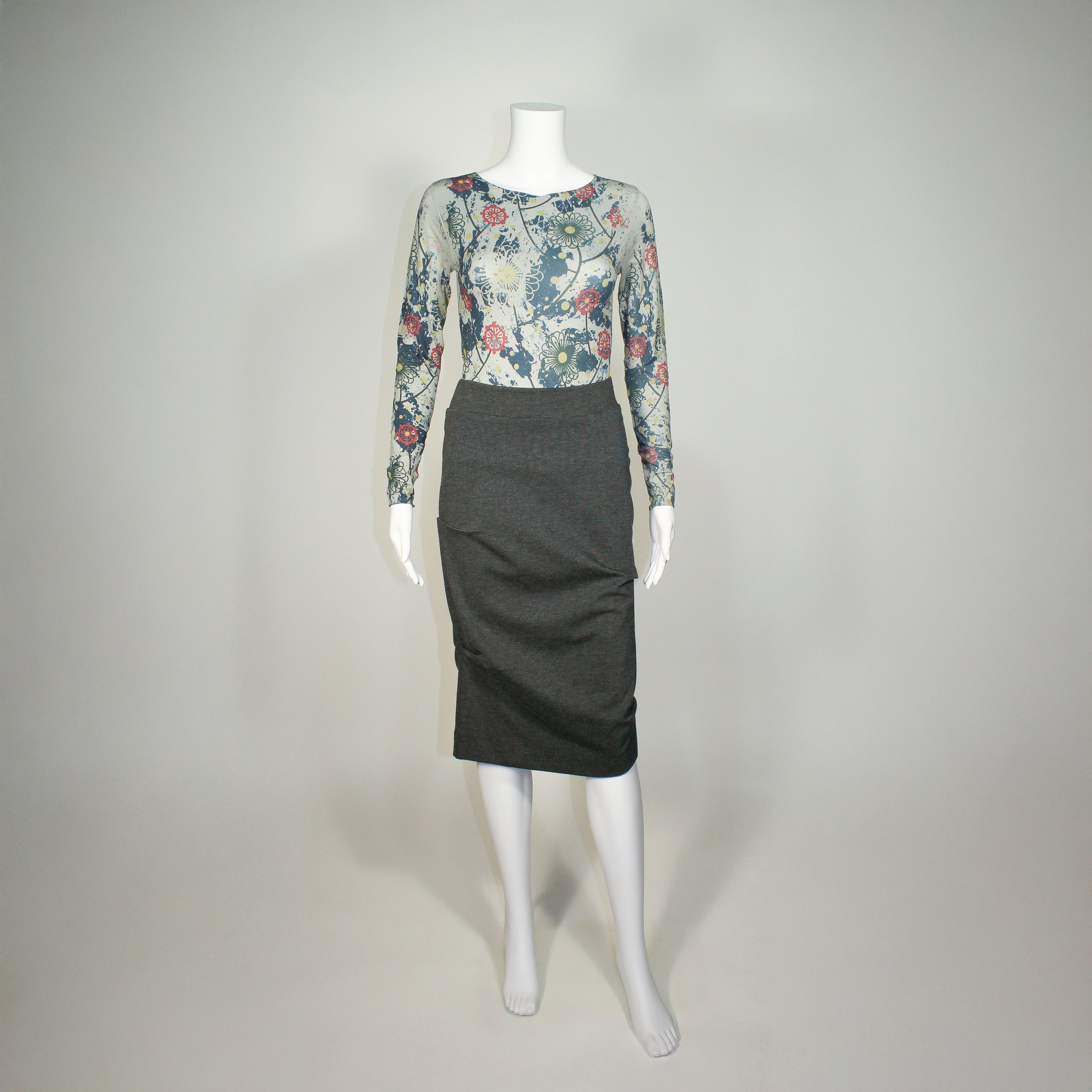 Equinox Skirt in Charcoal by Porto