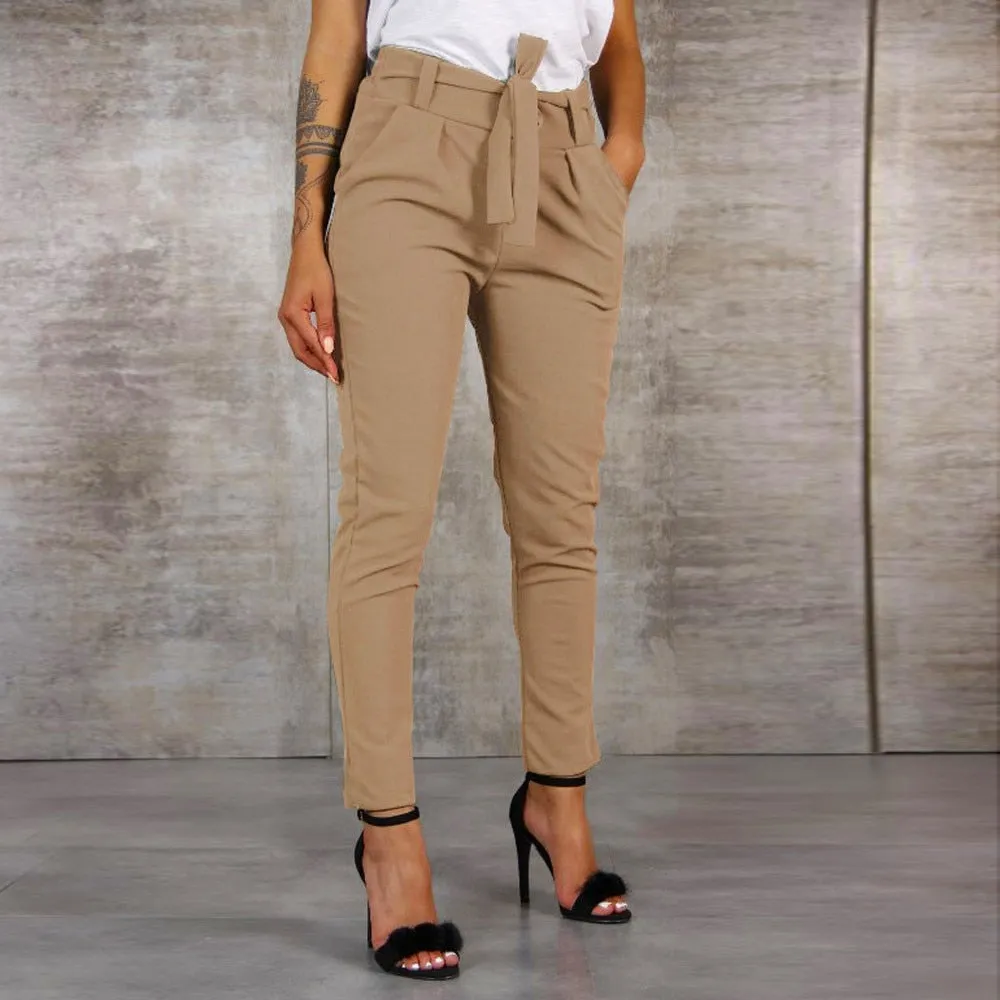 High Waist CargoLight Harem Pants Women