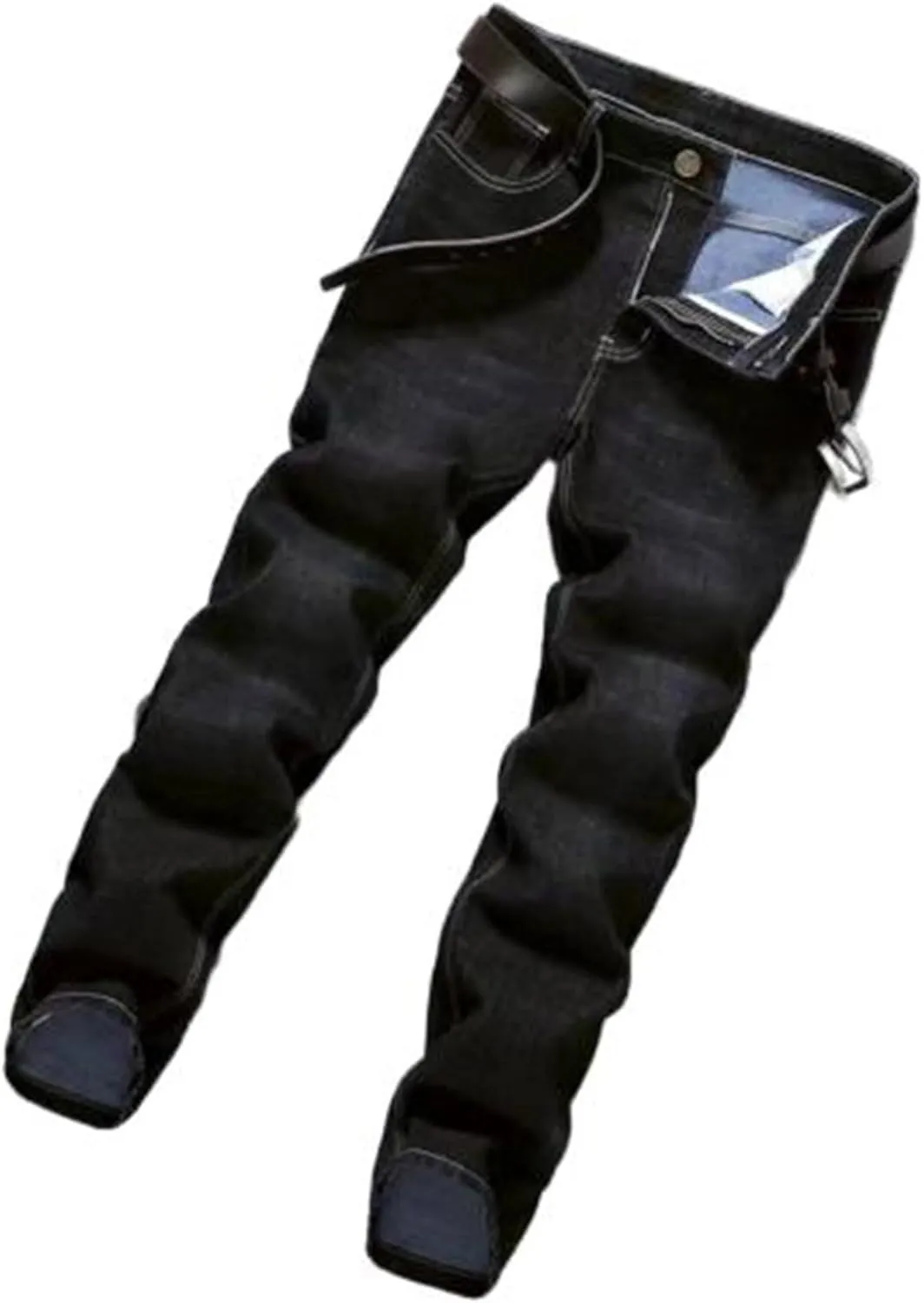 Jeans for Men Slim Fit Lightweight Straight Leg Denim Pants Vintage Washed Stretch Jeans Pants Casual Work Jeans