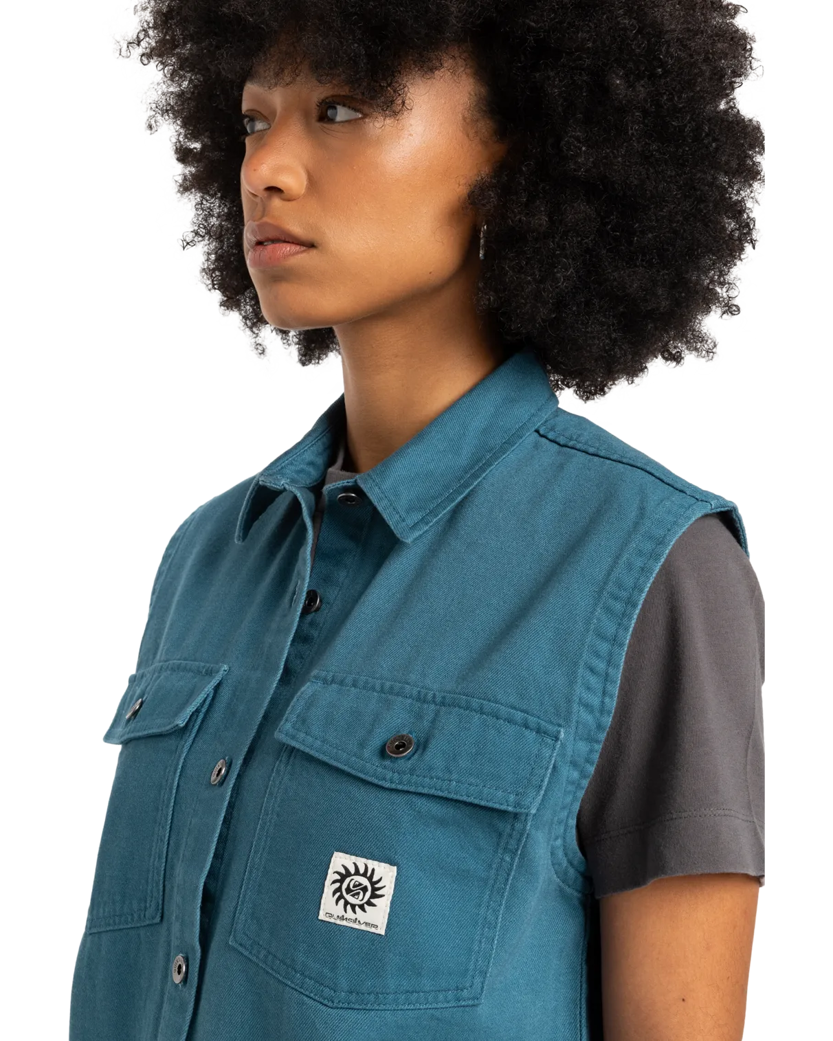 Jolk Sleeveless Shirt in Real Teal