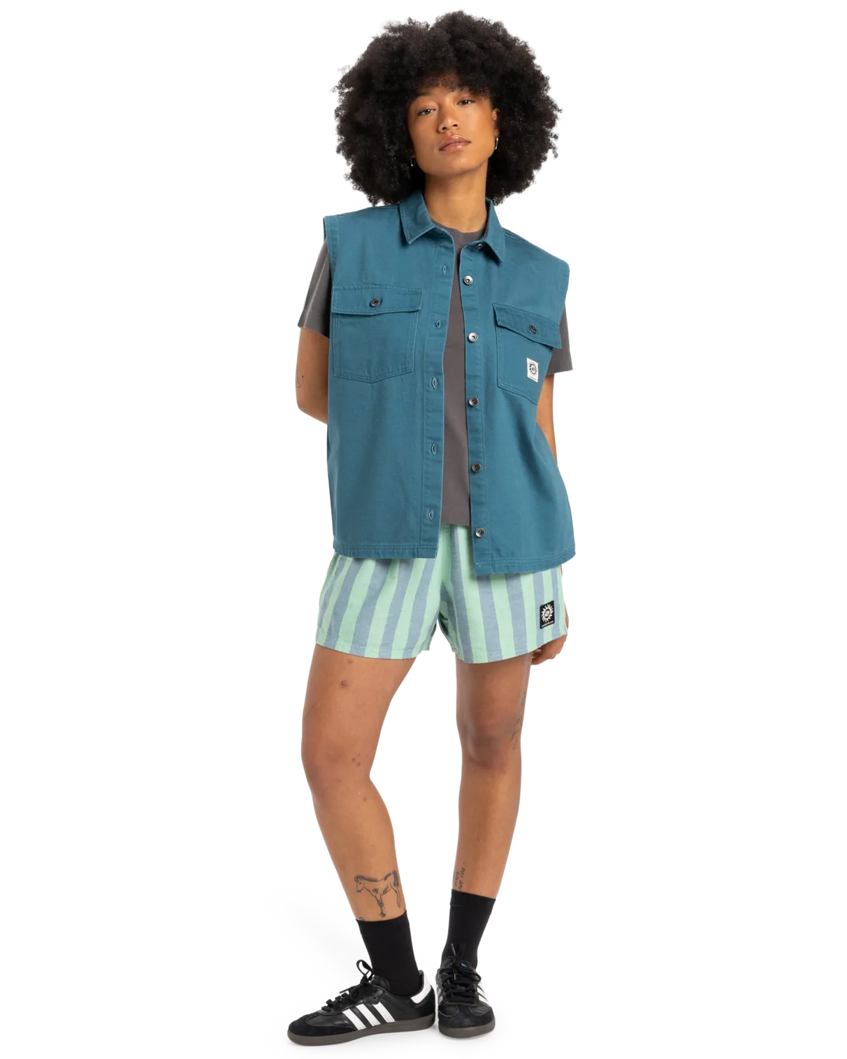 Jolk Sleeveless Shirt in Real Teal