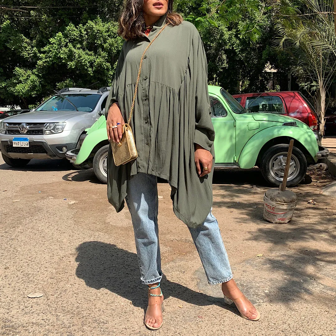 Koresha oversized loose blouse