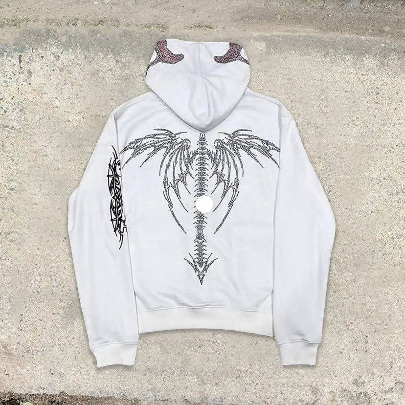 Long sleeve zipper men's casual sweatshirt