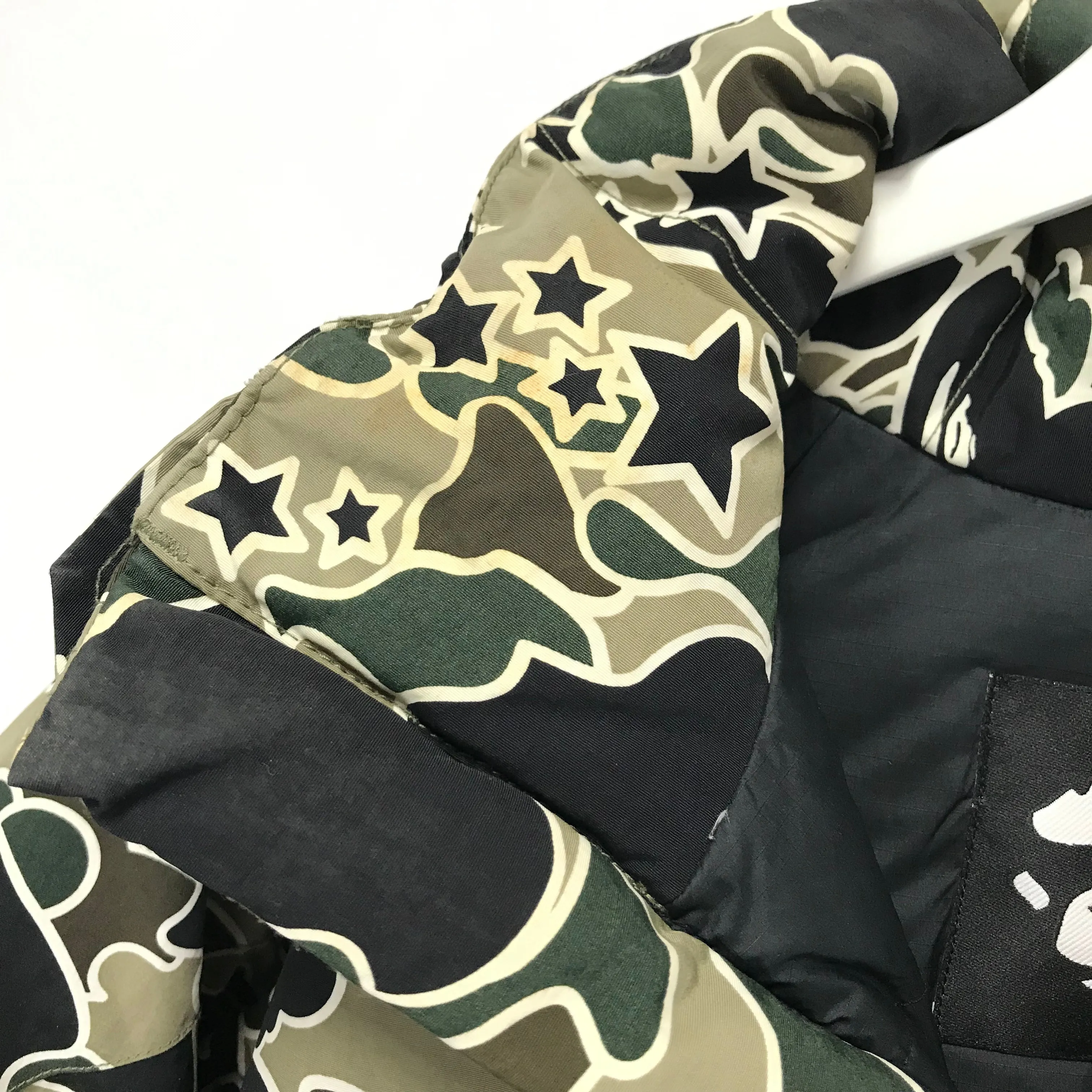 [M] A Bathing Ape Bape Vintage Psyche Sta Camo Down Jacket