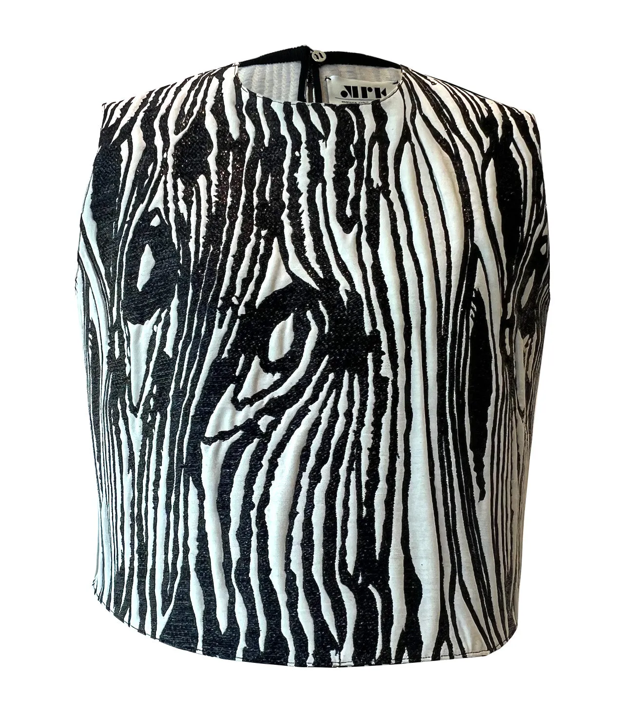 MAISON RABIH KAYROUZ Moire Lurex Sleeveless Top