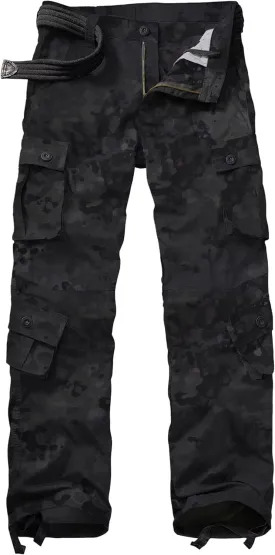 Men's Outdoor Hiking Pants, Tactical Pants Lightweight Casual Work Ripstop Cargo Pants for Men with Pockets