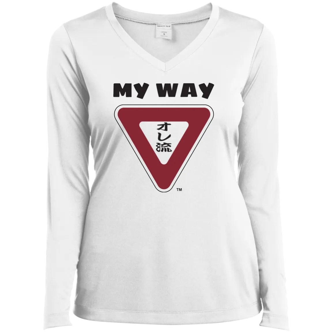 My Way Ladies' LS Performance V-Neck T-Shirt