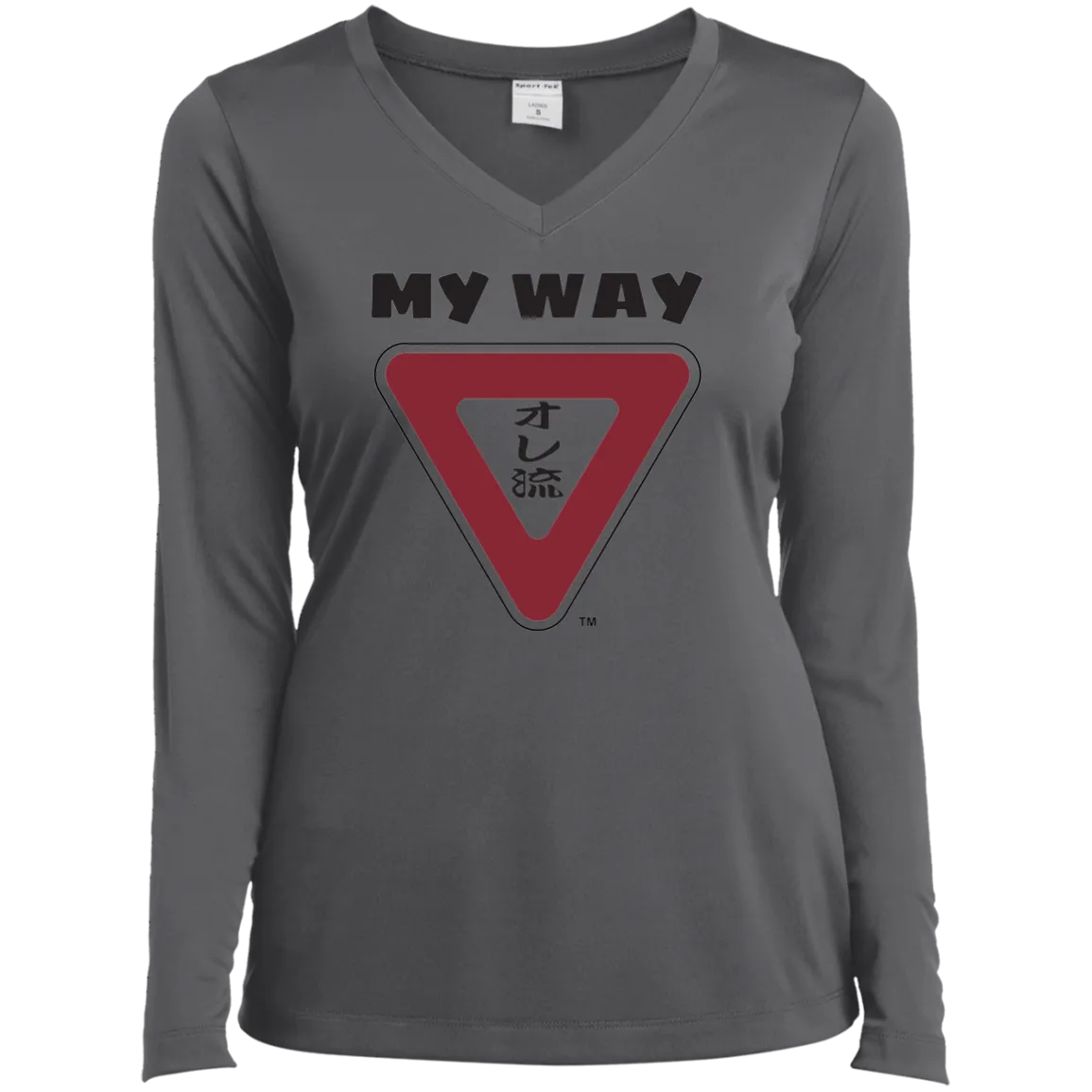 My Way Ladies' LS Performance V-Neck T-Shirt