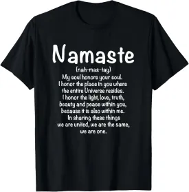 Namaste Definition Yoga Meditation Buddhist Gift T-Shirt T-Shirt