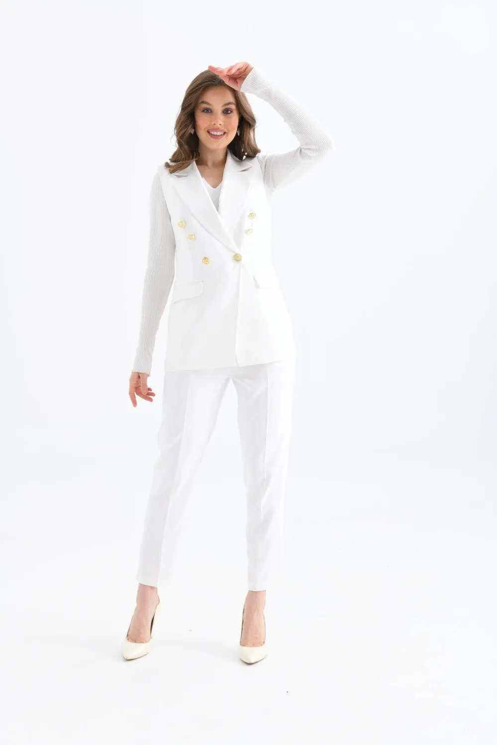 NDL Women Balmain Vest Women's Suit White - Mahilyow