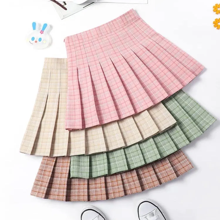 Pastel Cute high waist skirt KF6504