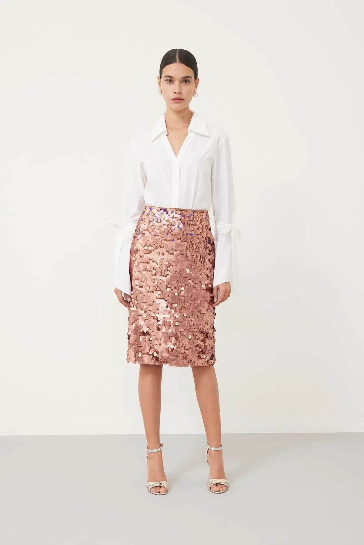 Sequin Knee Length Skirt Standard Color
