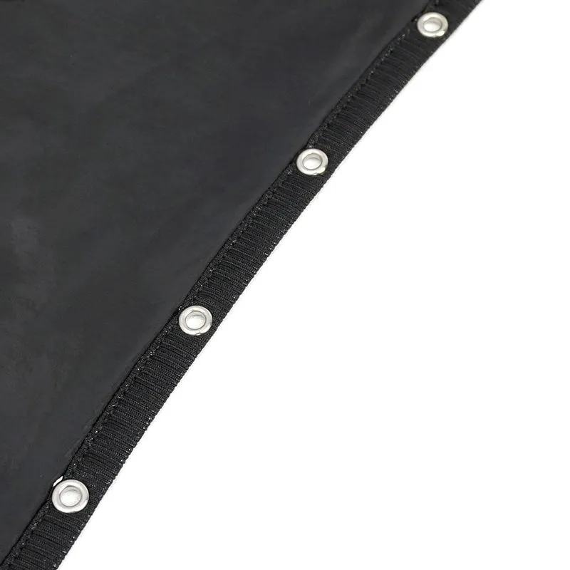 SKT178 Irregular patent leather skirt