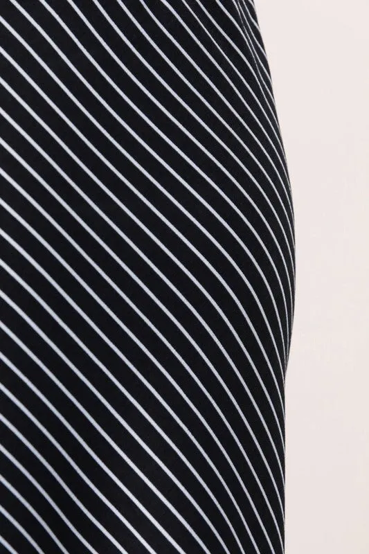 Stripe Pencil Skirt