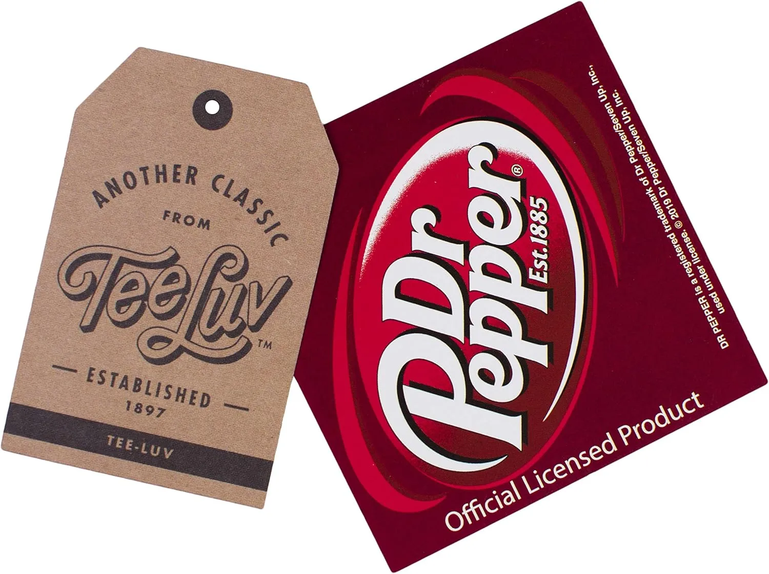 Tee Luv Men's Dr Pepper T-Shirt - Faded I'm A Pepper Logo Shirt