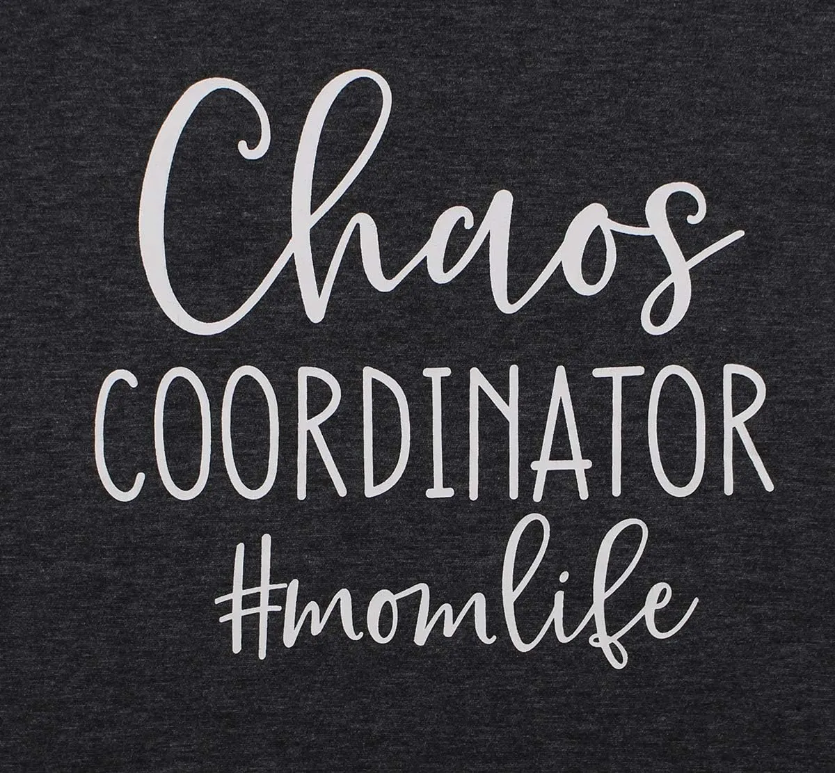 Women Chaos Coordinator Letter Printed T-Shirt Funny Short Sleeve Tops Tee Shirt