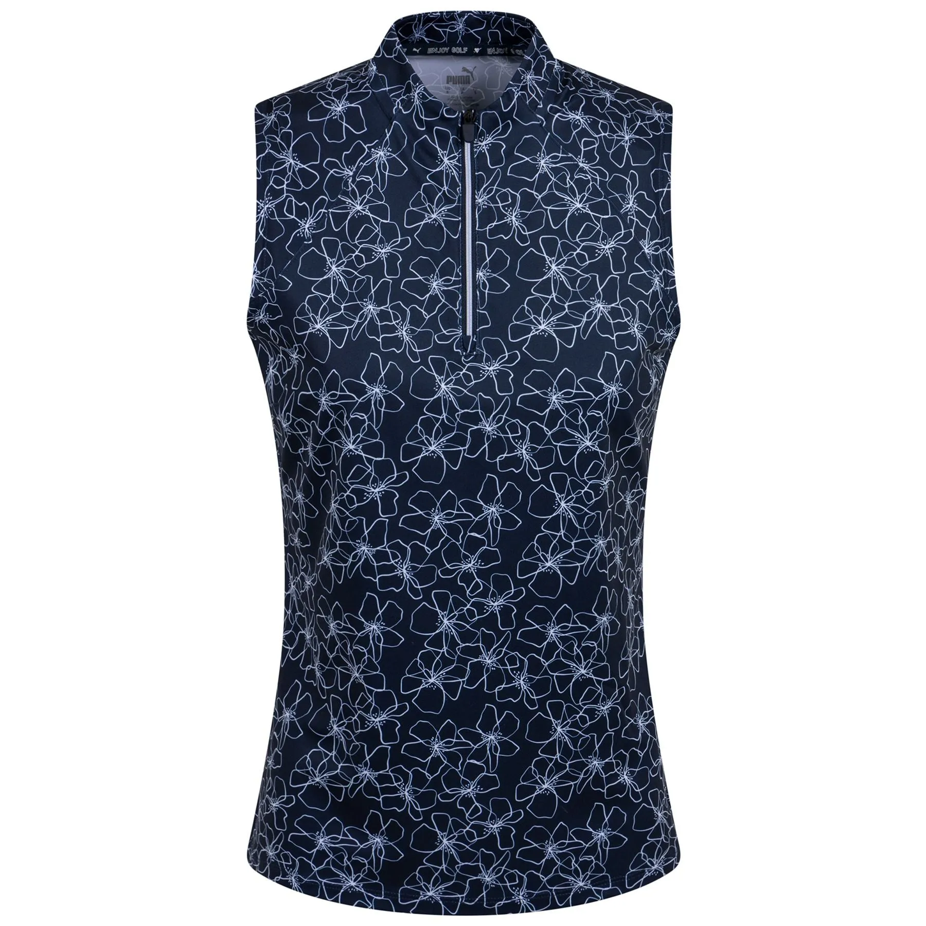 Womens Cloudspun Island Flower SL Polo Navy Blazer - SS23
